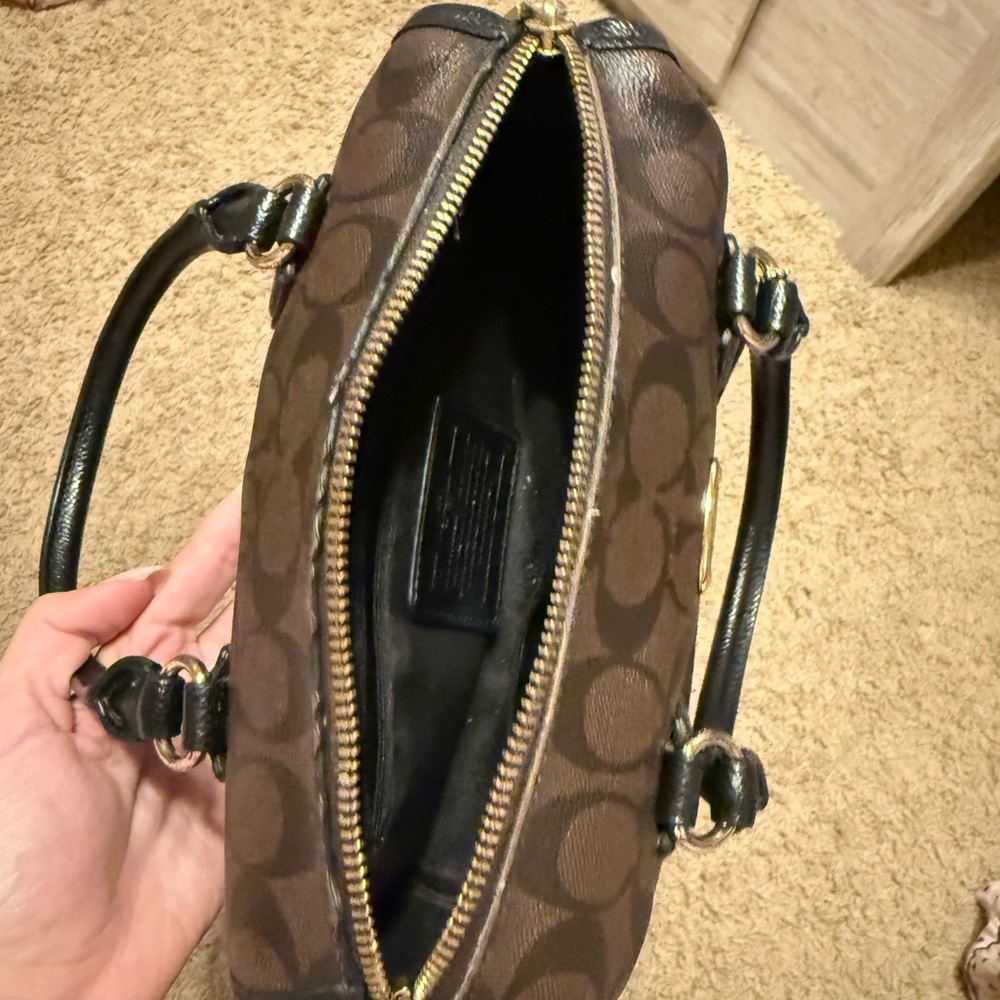 Coach Mini Bennett Brown and Black Satchel Bag - Picture 2 of 9